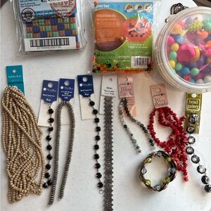 Bead Strands Charms & Costume Jewelry Making Lot Bundle - Arts Crafts & More